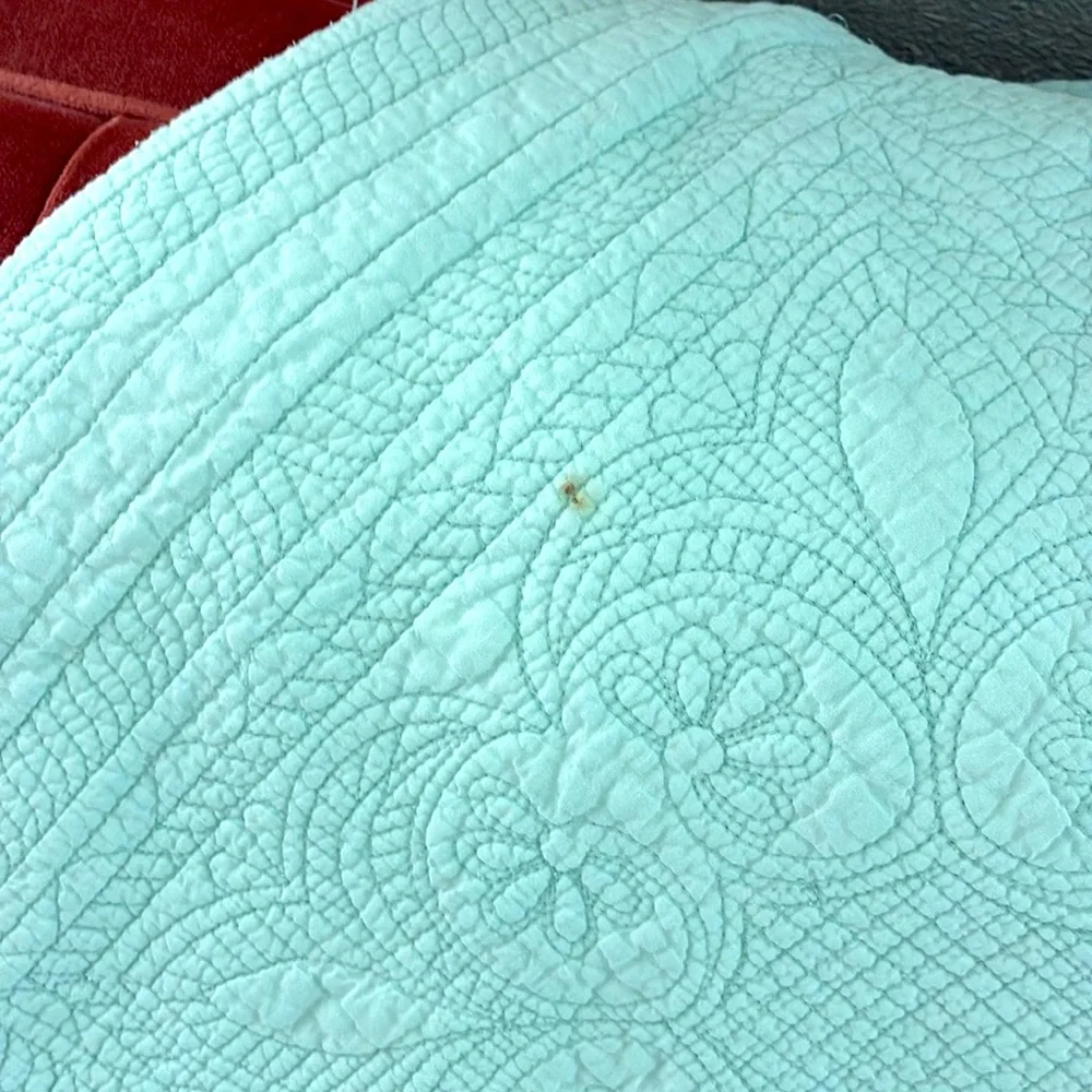 Vintage Pale Blue Quilt